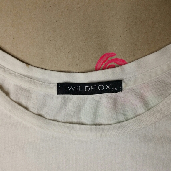 WILDFOX Forever Young White T Shirt Size XS - Picture 7 of 12